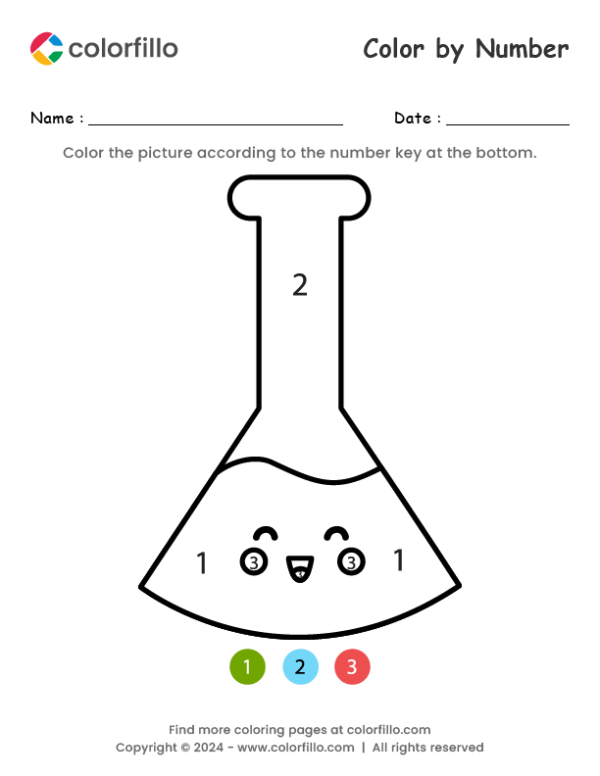 Test Tube Color by Number