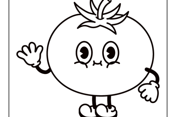 Tomato Coloring Page