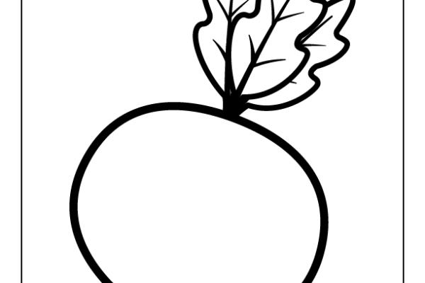 Turnip Coloring Page