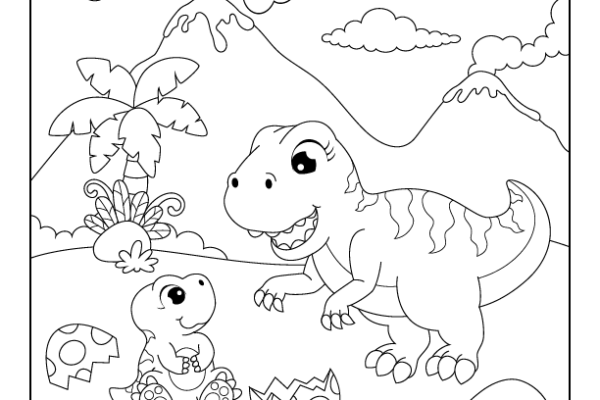 Tyrannosaurus Rex Coloring Page